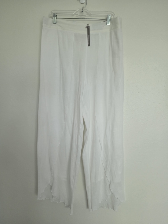 Soft Surroundings White Wisteria Gauze Pants - Picture 4 of 6